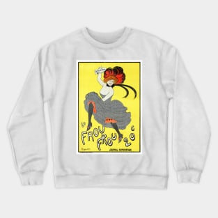 Vintage Travel Poster France Le Frou Frou Crewneck Sweatshirt